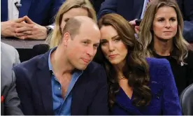  ?? Photograph: Brian Snyder/EPA ?? The Prince and Princess of Wales at a basketball match on their tour.