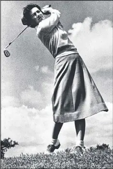  ?? FILE ?? Louise Suggs, 91, pictured here in the early 1950s, was named a member of the Royal and Ancient Golf Club. She was a co-founder of the LPGA.