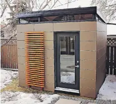  ?? URBANSHED.CA ?? For those who don’t want to renovate, companies like Calgary-based Urbanshed build custom structures on site.