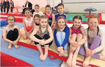  ?? ?? Fun times Gymnasts from various age groups enjoyed the first event since Covid restrictio­ns lifted