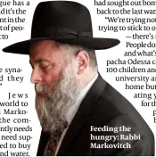  ?? ?? Feeding the hungry: Rabbi Markovitch