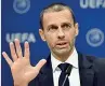  ?? (Afp) ?? Duro
Aleksander Ceferin