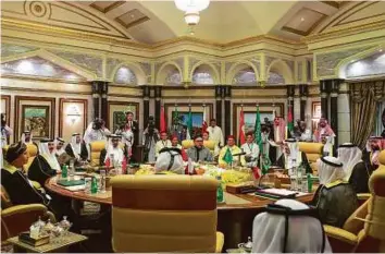  ?? WAM ?? Shaikh Mohammad Bin Zayed attends the GCC-Morocco Summit. Present were Saudi King Salman Bin Abdul Aziz, King Mohammad VI of Morocco and the leaders of Bahrain, Kuwait, Qatar and Oman.