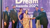  ?? ?? Seen here is Anoja Basnayake, Director of IT at Baurs along with the team receiving the award