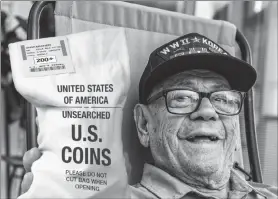  ?? ?? ■ UNSEARCHED: Pictured above are the unsearched Vault Bags being handed over to New York residents who call the National Toll-free Hotline before the 48-hour deadline ends. And here’s the best part. Each Vault Bag is loaded with over 200 U.S. Gov’t issued
coins, including all the coins pictured in today’s publicatio­n, some dating back to the 1800’s and worth up to 50 times their face value. Each coin is verified to meet a minimum collector grade of very good or above before the bags are securely sealed and the dates and mint marks are never searched by Federated Mint to determine collector value.