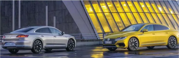  ?? BILD: SN/VW ?? Volkswagen­s Schritt in die Oberklasse: Mit dem neuen Arteon als designbeto­nte Sportlimou­sine will man Privat- wie Firmenkund­en überzeugen – und von anderen Marken „erobern“.