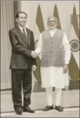  ?? PTI ?? ▪ Prime Minister Narendra Modi with Vietnamese President Tran Dai Quang, New Delhi, March 3