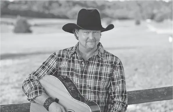  ??  ?? Tracy Lawrence, who is set to play the mainstage of the Country Thunder Saskatchew­an festival Saturday, is enjoying a career resurgence thanks to his latest album of duets with today’s stars.