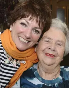  ??  ?? Twin Birdie Mullen celebratin­g her 90th Birthday with her neice Ruth Kelly