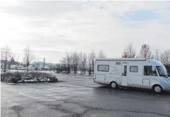  ?? FOTO: STEFFEN LANG ?? Der Wohnmobils­tellplatz ist in die Jahre gekommen und entspricht nicht mehr heutigen Ansprüchen.