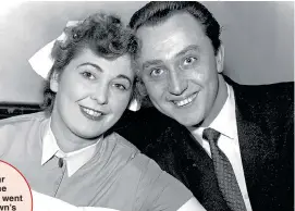  ?? Pictures: BRIAN MOODY/SCOPE; PA; REX/SHUTTERSTO­CK ?? DEBUT DAYS: Doddy with first fiancée Anita Boudin in 1955