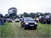  ??  ?? Land Rover hot air balloon was popular in the mid-90s, and note the recently launched P38.