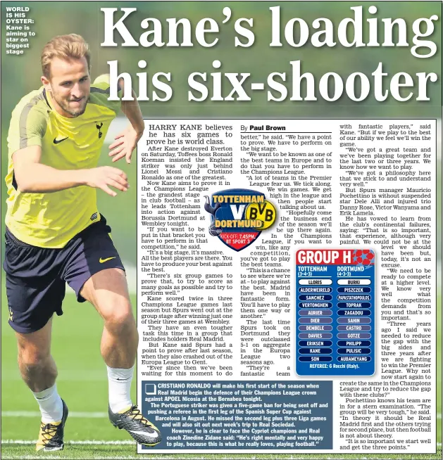  ?? Picture: STEVEN PASTON ?? WORLD IS HIS OYSTER: Kane is aiming to star on biggest stage