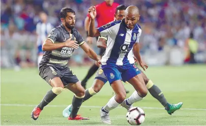  ??  ?? Brahimi fez um grande jogo com o Chaves no final de uma semana em que quase não treinou