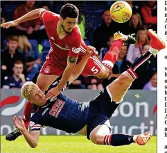  ??  ?? NO BIT-PART PLAYER: O’Connor has been in impressive form for Aberdeen this season and is determined to keep his place