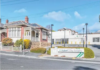  ?? ?? The Hobart Day Surgery on Warneford St sold last year for a multimilli­on-dollar price.
Picture: Supplied
