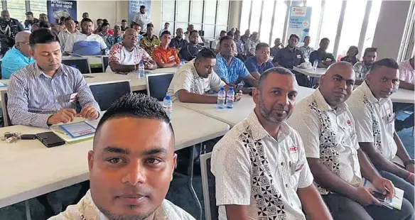  ??  ?? Members and staff of the Fiji Rental Cars Associatio­n during their Annual General Meeting in Suva last month.