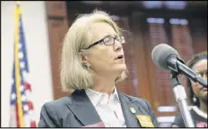  ?? BOB ANDRES / BANDRES@AJC.COM ?? Rep. Karla Drenner, D-Avondale Estates, gave an emotional plea against the “Campus Carry” bill, recalling an incident this past summer.