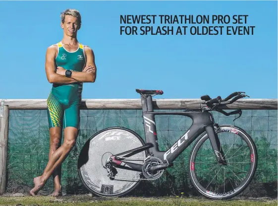  ?? Picture: JERAD WILLIAMS ?? Travis Coleman, 20, will make his debut at the Nepean Triathlon before lining up for the Noosa Triathlon.