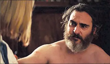  ??  ?? Lynne Ramsay’s new film, You Were Never Really Here,
stars Joaquin Phoenix as a traumatize­d veteran on a mission of vengeance.
