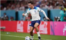  ?? Photograph: Quality Sport Images/Getty Images ?? Jack Grealish has been used as a substitute in all three of England’s World Cup games so far – and scored against Iran.