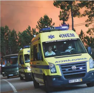  ?? FRANCISCO LEONG AGENCE FRANCE-PRESSE ?? Le village de Picha, situé près de Pedrogao Grande, a été évacué en toute urgence mercredi à l’approche des feux de forêt.