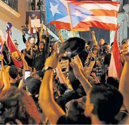  ?? AP ?? Crisis. Varias manifestac­iones fueron lideradas por Ricky Martín.