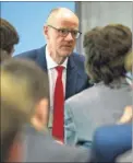  ?? Picture: Edward Solly ?? Minister for Schools Nick Gibb at Oakwood Park Grammar