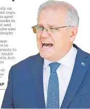  ?? Picture: AP ?? Australian Prime Minister Scott Morrison.