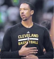  ?? David Zalubowski / Associated Press ?? Channing Frye, a valuable contributo­r all season, has been a nonfactor against the Warriors in the Finals.