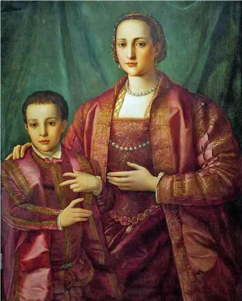  ??  ?? Agnolo Bronzino: Portrait of Eleanora di Toledo with Her Son Francesco, 1541