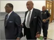  ?? ASSOCIATED PRESS ?? Bill Cosby leaves Montgomery County Courtroom A for a lunch break Monday during a pretrail hearing in his sexual assault case in Norristown.