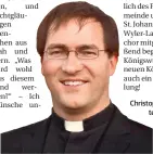  ?? FOTO: PFARREI ?? Christoph Scholten, Pfarrer in St. Peter und Paul, Kranenburg, St. Bonifatius, Niel, St. Johannes Baptist, Wyler und St. Martin, Zyfflich.