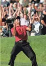  ?? CHRIS O'MEARA/AP ?? Tiger Woods making birdie to force an 18-hole playoff against Rocco Mediate in the 2008 U.S. Open is one of the seminal moments in major-championsh­ip history.