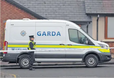  ?? ?? The scene on Connaughto­n Road yesterday, Wednesday, where the body of Michael Snee was discovered in his apartment.