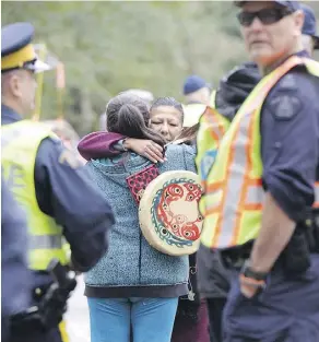  ?? JONATHAN HAYWARD/THE CANADIAN PRESS ?? While some Indigenous Canadians are protesting the Trans Mountain pipeline, others may want to buy into the project, Graham Thomson writes.