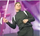 ??  ?? Olly Murs played Slessor Gardens in July.