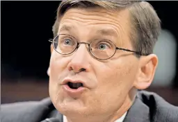  ??  ?? Lame: Ex-CIA Deputy Director Morell in 2014, failing to give Congress any good reason for taking “al Qaeda” out of the Benghazi talking points.