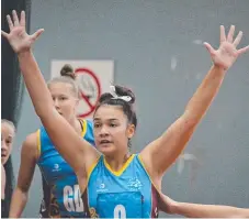  ??  ?? At 14, netballer Kirstyn Lole has already represente­d Queensland.