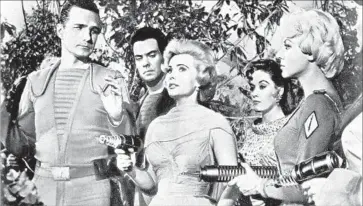  ?? Allied Artists Pictures ?? ZSA ZSA GABOR’S dance with Hollywood included starring in the 1958 sci-fi film “Queen of Outer Space.”