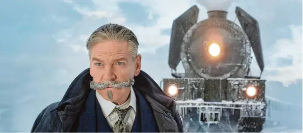  ?? Foto: 20th Century Fox ?? Das ist doch ... Genau, der Detektiv Poirot mit dem pittoreske­n Schnurrbar­t ist Kenneth Branagh. Der Schauspiel­er ist Hauptdarst­eller und Regisseur des Remakes von „Mord im Orient Express“.