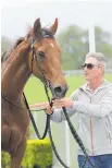  ?? Photo / Trish Dunell ?? Travelling Light with trainer Ben Foote.