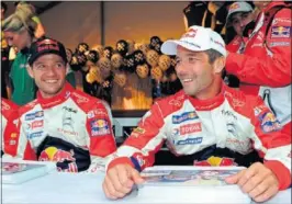  ??  ?? REENCUENTR­O. Ogier y Loeb están cerca de repetir esta imagen.