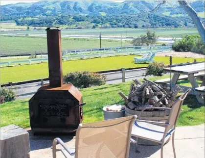  ?? Ken Van Vechten ?? VINEYARD VIEW RANCH delivers what its name promises, and if the Central Coast nights get chilly, fire up the chimenea.
