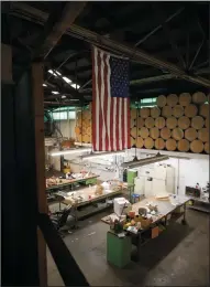  ?? CYNDY GREEN/SPECIAL TO THE NEWS-SENTINEL ?? Vic Myers Inc, a Lodi Business that has been around for 74 years, is closing its doors. The company proudly hangs the American flag in its facility as a way to proclaim they are a "Made in America" business.