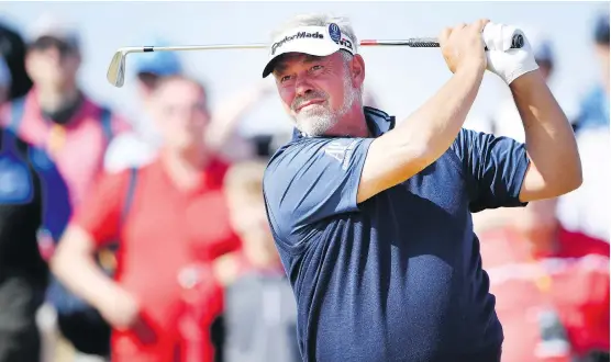  ?? STUART FRANKLIN/GETTY IMAGES ?? Darren Clarke of Northern Ireland will make his first visit to the Shaw Charity Classic this year.