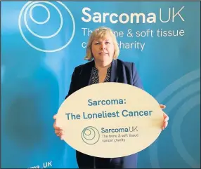  ??  ?? ■ Jane Hunt, MP for Loughborou­gh, has met with Sarcoma UK to discuss the work the charity is doing to support people affected by sarcoma cancer.