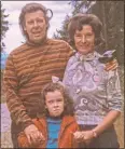  ??  ?? Samantha with dad Allan and mum Wynne at Queen Elizabeth Forest Park near Aberfoyle in the early ’70s