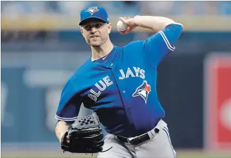  ?? ASSOCIATED PRESS FILE PHOTO ?? J.A. Happ is 10-6 with a 4.18 ERA in 20 starts and was a first-time all-star this Major League Baseball season.