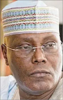  ??  ?? Atiku